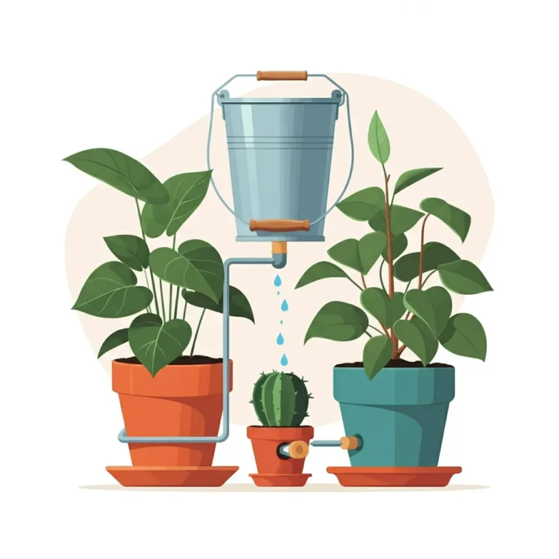 Bucket and Wick System Self Watering Pots Ideas