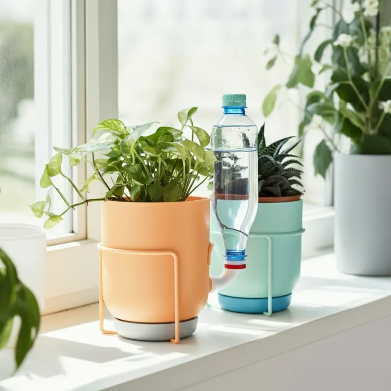Plastic Bottle Method Self Watering Pots Ideas The Magic of Self-Watering Pots for Hassle-Free Plant Care