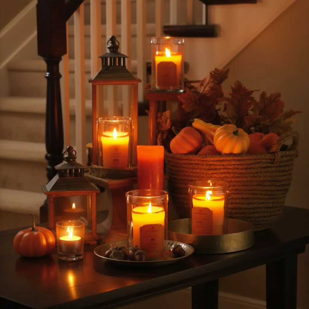 Create a Cozy Ambiance with These Fall Entryway Table Decor Inspirations 4 console table fall decor ideas
