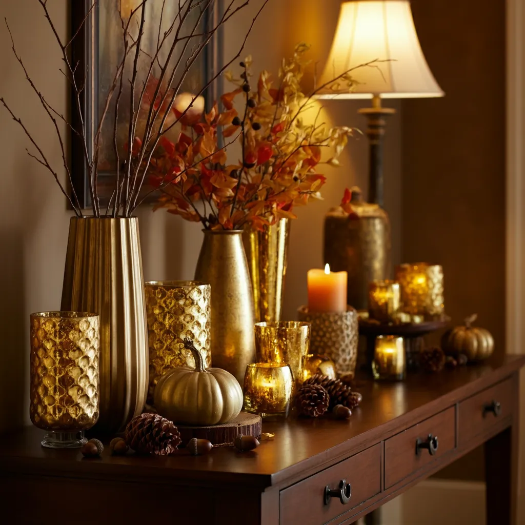Create a Cozy Ambiance with These Fall Entryway Table Decor Inspirations 3 fall entryway table decor ideas